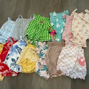 Colorful Baby Romper Sets. Size 0-3 months